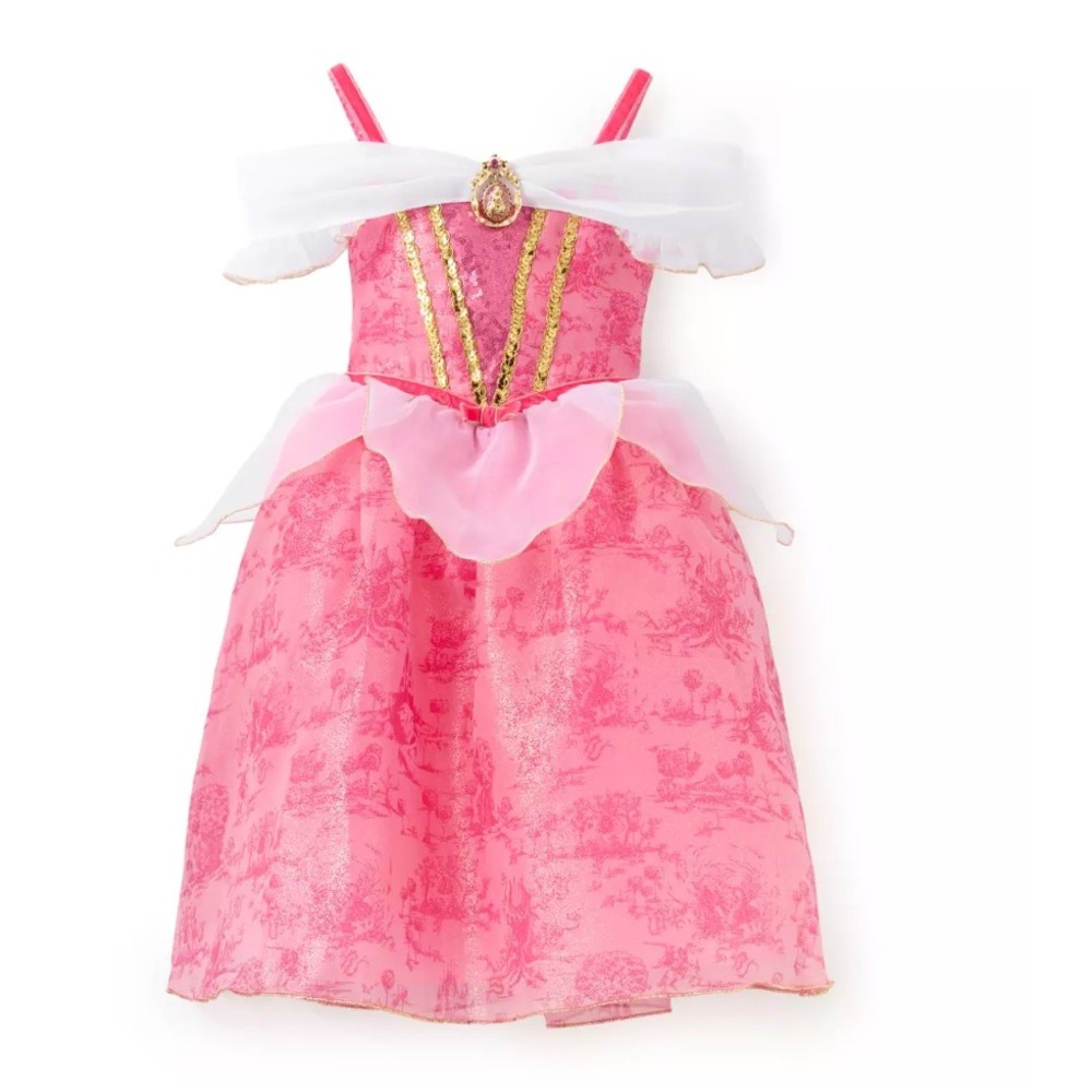 Disney Store Girl 9/10 Princess Aurora Sleeping Beauty Costume NWT